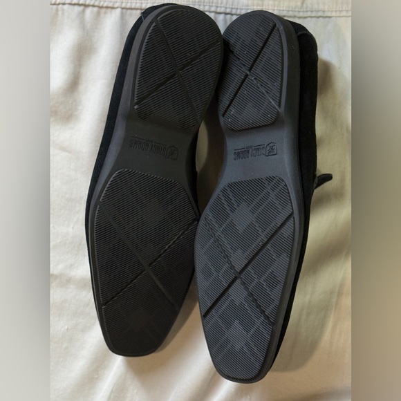 Stacy Adams men’s 10.5 black suede leather slip on loafers crosshatched strap. - Picture 10 of 10